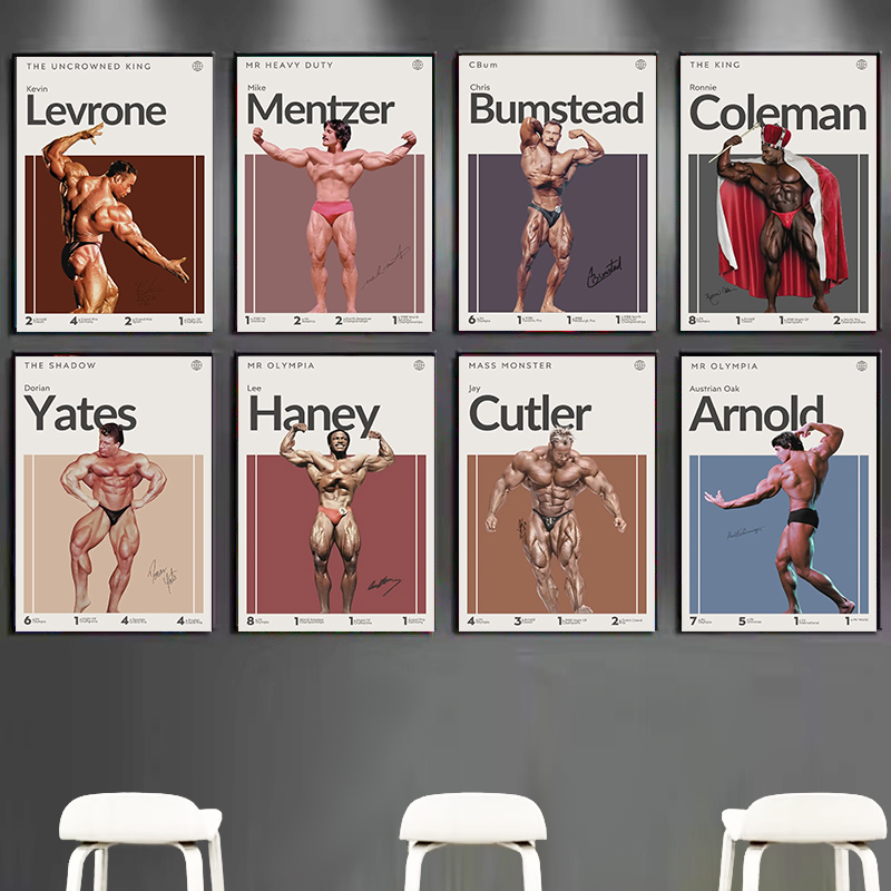 Sports Equipment Poster - แรงจูงใจนักเพาะกายโปสเตอร์ Bumstead Coleman นาย Olympia พิมพ์
