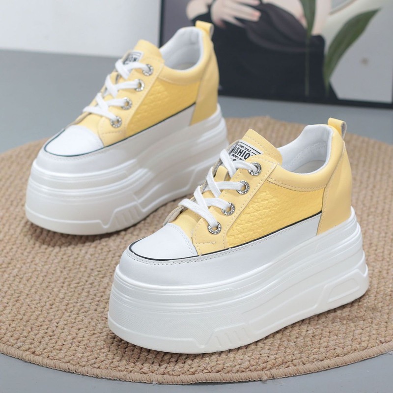 รองเท้าผ้าใบส้นเตารีดแบบหนา รุ - Skateboard บทวิจารณ์และราคา